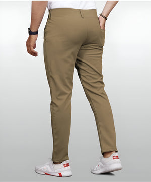 Men's Slim Fit  Trousers – Stretchable & Wrinkle-Resistant Pants for Casual & Office Wear